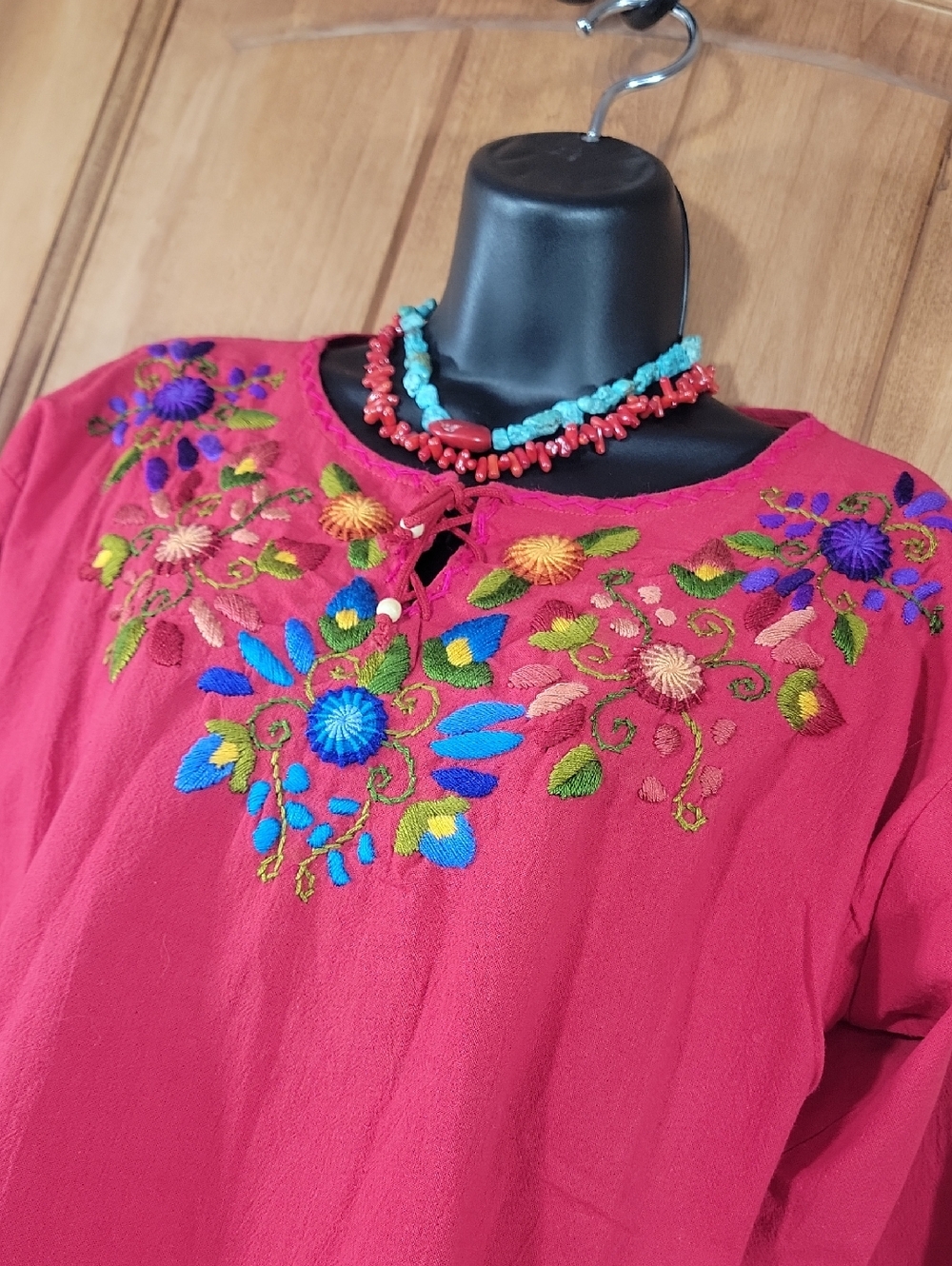 Embroidered Mexican Camisa